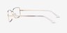 Ari Doré MétalMontures de lunettes de vue d'EyeBuyDirect, Vue de Côté