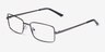 Ari Gris MétalMontures de lunettes de vue d'EyeBuyDirect, Vue d'Angle
