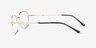 Arlo Gold MetalEyeglass Frames from EyeBuyDirect, Side View