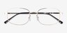 Arlo Gold MetalEyeglass Frames from EyeBuyDirect, Closed View