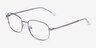 Arlo Argenté MétalMontures de lunettes de vue d'EyeBuyDirect, Vue d'Angle