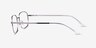 Arlo Argenté MétalMontures de lunettes de vue d'EyeBuyDirect, Vue de Côté