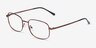Arlo Bronze MetalEyeglass Frames from EyeBuyDirect, Angle View