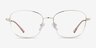 Beckham Light Gold MetalEyeglass Frames from EyeBuyDirect, Front View
