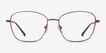 Beckham Burgundy MetalEyeglass Frames from EyeBuyDirect, Front View