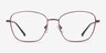 Beckham Burgundy MétalMontures de lunettes de vue d'EyeBuyDirect, Vue de Face