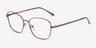 Beckham Burgundy MétalMontures de lunettes de vue d'EyeBuyDirect, Vue d'Angle