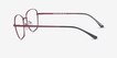 Beckham Burgundy MetalEyeglass Frames from EyeBuyDirect, Side View