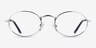 Blair Argenté MétalMontures de lunettes de vue d'EyeBuyDirect, Vue de Face