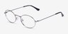 Blair Argenté MétalMontures de lunettes de vue d'EyeBuyDirect, Vue d'Angle