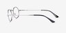 Blair Argenté MétalMontures de lunettes de vue d'EyeBuyDirect, Vue de Côté