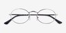 Blair Argenté MétalMontures de lunettes de vue d'EyeBuyDirect, Vue Rapprochée