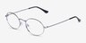 Blair Silver MetalEyeglass Frames from EyeBuyDirect, Angle View
