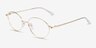 Carey Doré MétalMontures de lunettes de vue d'EyeBuyDirect, Vue d'Angle