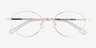Carey Doré MétalMontures de lunettes de vue d'EyeBuyDirect, Vue Rapprochée