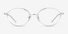 Carey Argenté MétalMontures de lunettes de vue d'EyeBuyDirect, Vue de Face