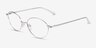 Carey Argenté MétalMontures de lunettes de vue d'EyeBuyDirect, Vue d'Angle