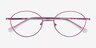 Carey Violet MétalMontures de lunettes de vue d'EyeBuyDirect, Vue Rapprochée