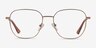 Chai Rose Gold MetalEyeglass Frames from EyeBuyDirect, Front View