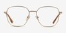 Chai Gold MetalEyeglass Frames from EyeBuyDirect, Front View
