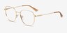 Chai Gold MetalEyeglass Frames from EyeBuyDirect, Angle View