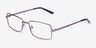 Cooper Gunmetal MétalMontures de lunettes de vue d'EyeBuyDirect, Vue d'Angle