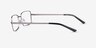 Cooper Gunmetal MétalMontures de lunettes de vue d'EyeBuyDirect, Vue de Côté