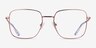 Davis Rose MétalMontures de lunettes de vue d'EyeBuyDirect, Vue de Face