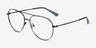 Devon Black MetalEyeglass Frames from EyeBuyDirect, Angle View
