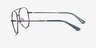 Devon Black MetalEyeglass Frames from EyeBuyDirect, Side View