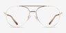 Devon Gold MetalEyeglass Frames from EyeBuyDirect, Front View