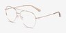 Devon Gold MetalEyeglass Frames from EyeBuyDirect, Angle View