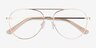 Devon Gold MetalEyeglass Frames from EyeBuyDirect, Closed View