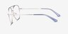 Devon Argenté MétalMontures de lunettes de vue d'EyeBuyDirect, Vue de Côté