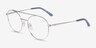 Georgie Silver MetalEyeglass Frames from EyeBuyDirect, Angle View