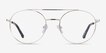 Georgie Gold MetalEyeglass Frames from EyeBuyDirect, Front View