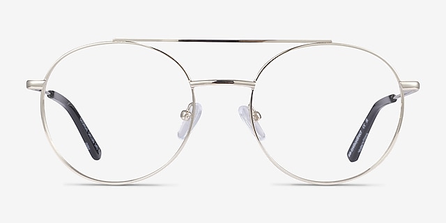 Georgie Gold MetalEyeglass Frames from EyeBuyDirect, Front View