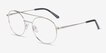 Georgie Gold MetalEyeglass Frames from EyeBuyDirect, Angle View
