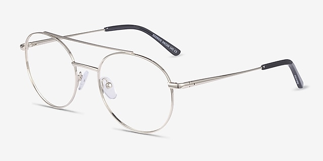 Georgie Gold MetalEyeglass Frames from EyeBuyDirect, Angle View