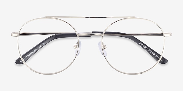 Georgie Gold MetalEyeglass Frames from EyeBuyDirect, Closed View