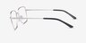 Glance Silver MetalEyeglass Frames from EyeBuyDirect, Side View