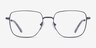 Glance Bleu MétalMontures de lunettes de vue d'EyeBuyDirect, Vue de Face