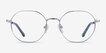 Glen Silver MetalEyeglass Frames from EyeBuyDirect, Front View