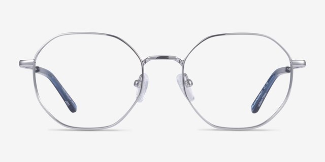 Glen Silver MetalEyeglass Frames from EyeBuyDirect, Front View