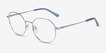 Glen Silver MetalEyeglass Frames from EyeBuyDirect, Angle View
