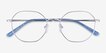 Glen Silver MetalEyeglass Frames from EyeBuyDirect, Closed View