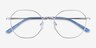 Glen Silver MetalEyeglass Frames from EyeBuyDirect, Closed View