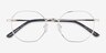 Glen Gold MetalEyeglass Frames from EyeBuyDirect, Closed View