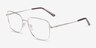 Glance Doré MétalMontures de lunettes de vue d'EyeBuyDirect, Vue d'Angle