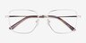 Glance Doré MétalMontures de lunettes de vue d'EyeBuyDirect, Vue Rapprochée